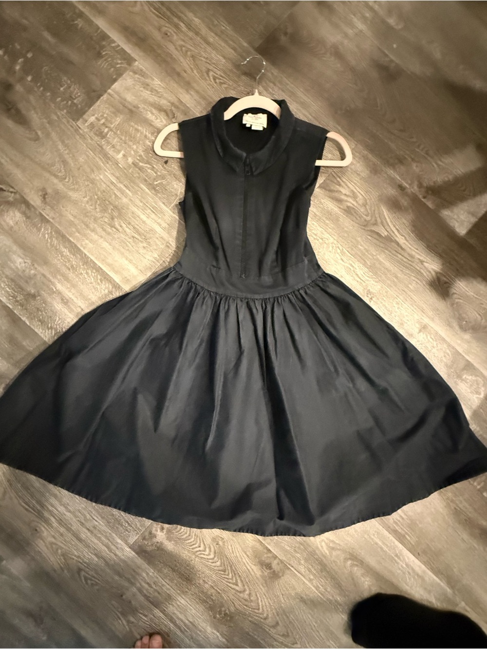 Kate Spade New York Black Fit & Flare Zip Front Dress Size 6